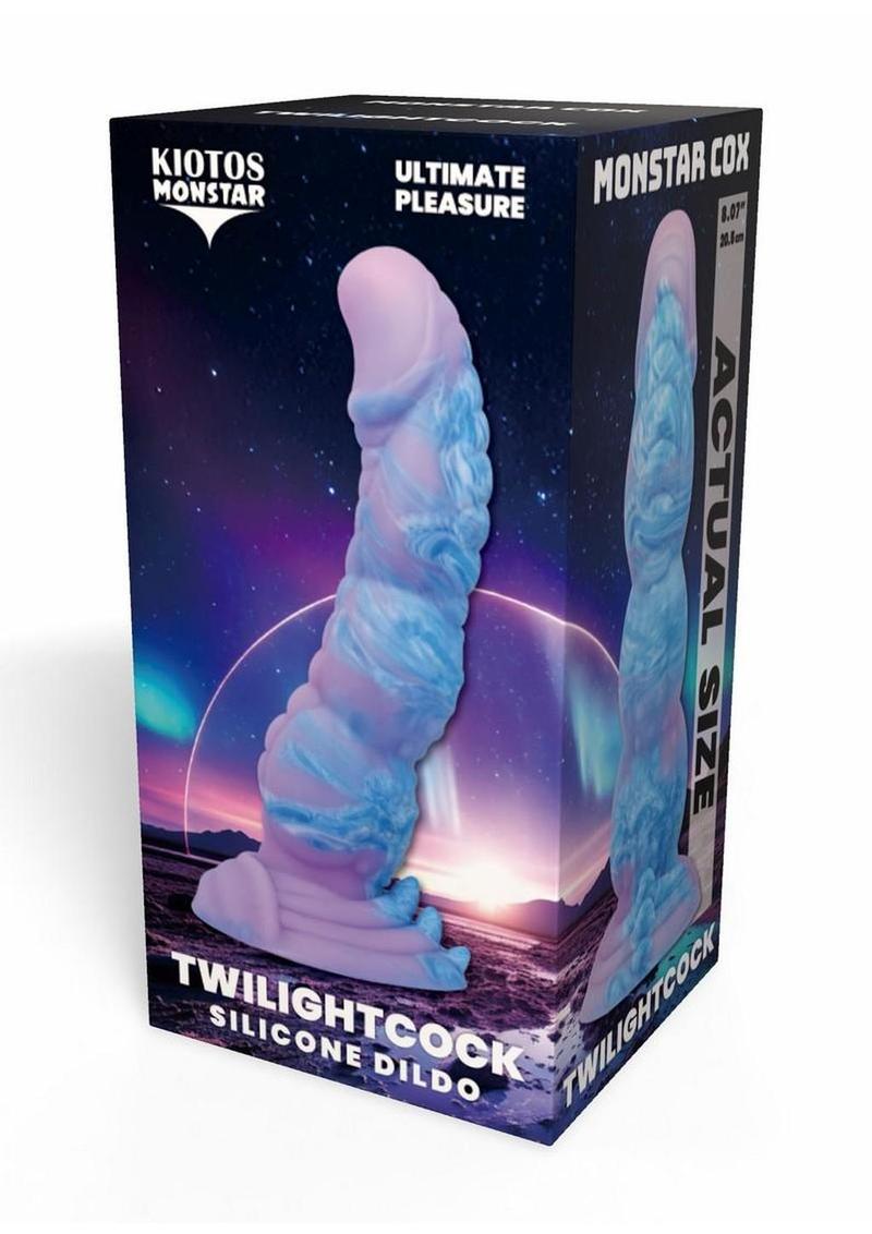 Kiotos Monstar Cox Twilight Silicone Cock with Suction Cup - Lavender/Blue