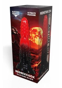 Kiotos Monstar Cox Redrex Silicone Cock with Suction Cup - Red/Blue