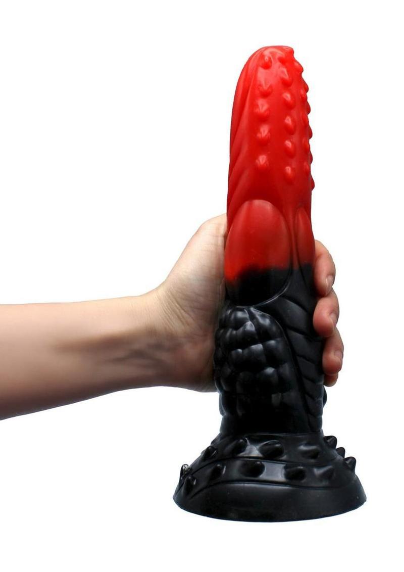 Kiotos Monstar Cox Redrex Silicone Cock with Suction Cup - Red/Blue - Image 3