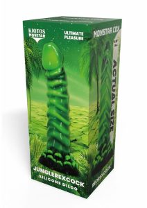 Kiotos Monstar Cox Junglerex Silicone Cock with Suction Cup - Green/Black