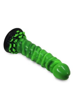 Kiotos Monstar Cox Junglerex Silicone Cock with Suction Cup - Green/Black