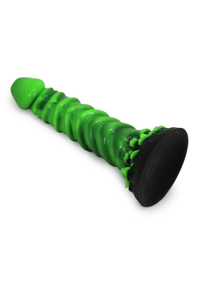 Kiotos Monstar Cox Junglerex Silicone Cock with Suction Cup - Green/Black - Image 4