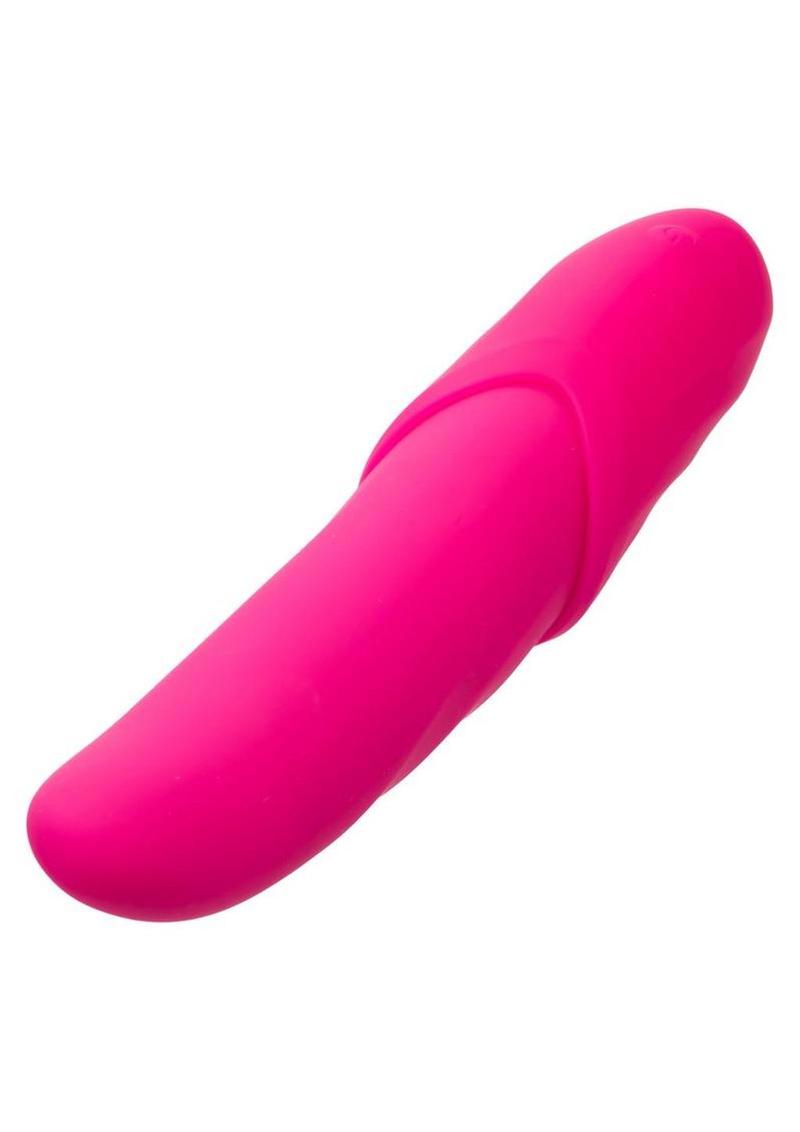 Couture Collection Gyrating Flicker Rechargeable Silicone Vibrator - Pink - Image 3