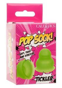 Pop Sock Tickler Reversible Textured Stroker - Green