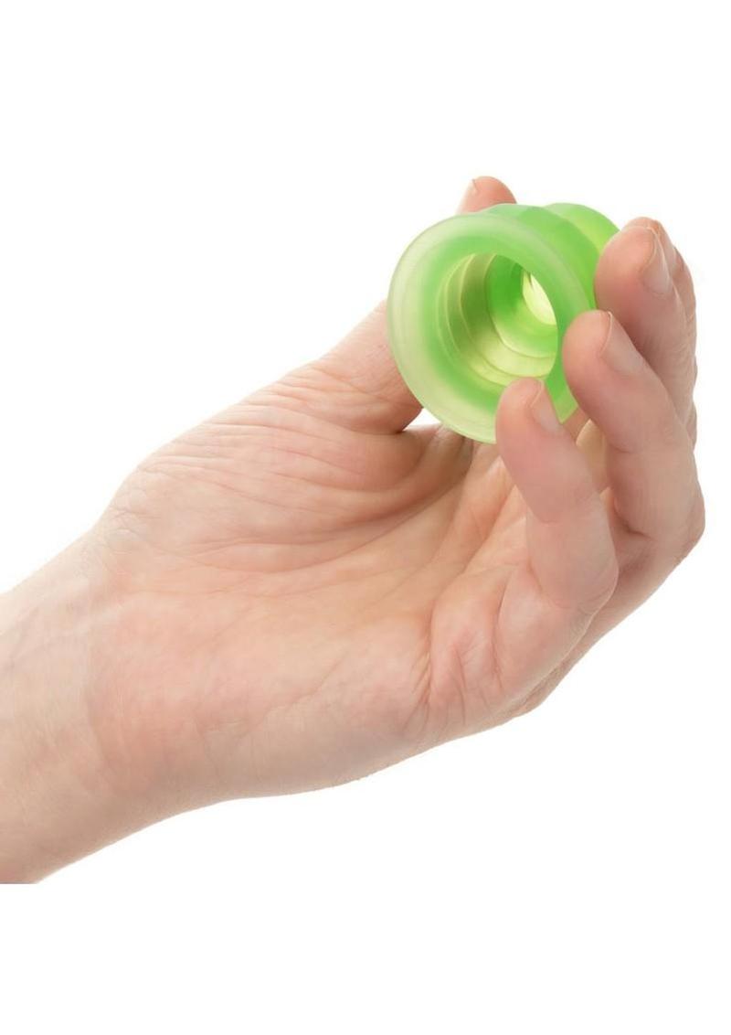 Pop Sock Tickler Reversible Textured Stroker - Green - Image 4