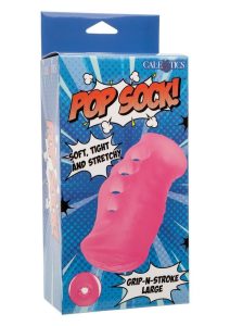Pop Sock Grip N Stroke Masturbator - Large - Pink