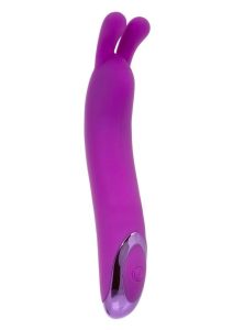Kroma Turbo Rechargeable Silicone Bunny - Purple