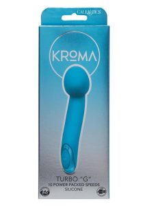 Kroma Turbo G Rechargeable Silicone Vibrator - Blue
