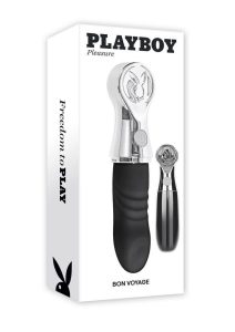 Playboy Bon Voyage Rechargeable Silicone Vibrator - Gray