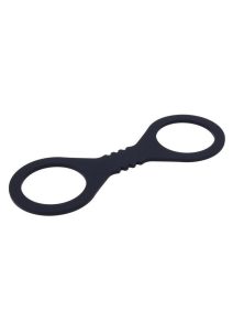 Sex and Mischief Shadow Silicone Cuffs - Small - Black