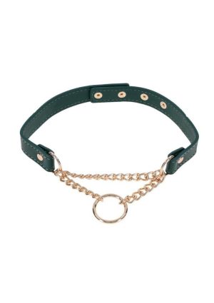 Sex and Mischief Indica Day Collar - Green/Gold