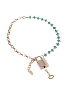 Sex and Mischief Indica Crystal Day Collar - Green/Gold