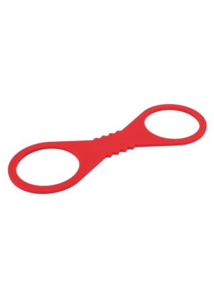 Sex and Mischief Amor Silicone Cuffs - Large - Red