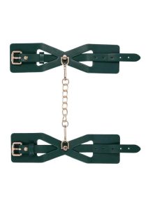 Sex and Mischief Indica Cutout Cuffs - Green/Gold