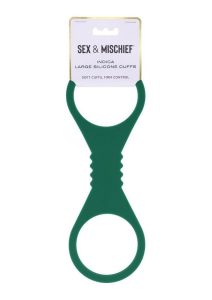 Sex and Mischief Indica Silicone Cuffs - Large - Green