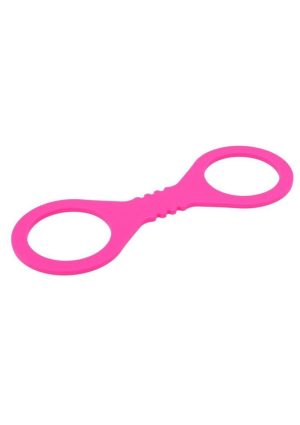 Sex and Mischief Silicone Cuffs - Small - Hot Pink