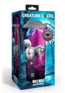 Creature Cocks Wolf Ass Stroker - Grey/Multicolor