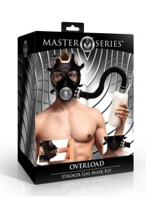 Master Series Overload Stroker Gas Mask Kit - Black/Clear