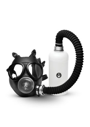 Master Series Overload Stroker Gas Mask Kit - Black/Clear