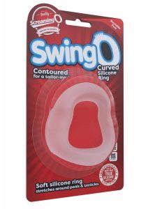 SwingO Curve Silicone Cock Ring - Clear