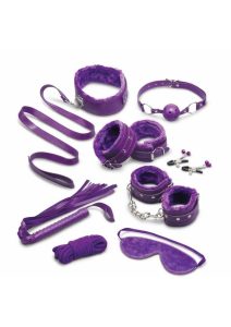 WhipSmart Fuzzy Collection Bondage Kit - Purple