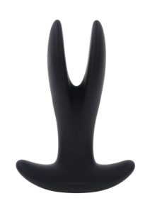 Gender X Spread The Love Rechargeable Silicone Vibrating Anal Plug with Remote Control - Black