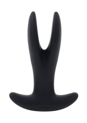 Gender X Spread The Love Rechargeable Silicone Vibrating Anal Plug with Remote Control - Black