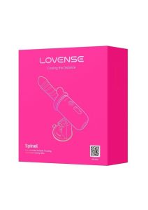 Lovense Spinel Massage Gun Dildo Thrusting Attachment and Heating Component - White/Pink