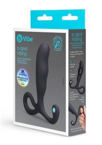 B-Vibe P-Spot Vibing Silicone Prostate Massager - Black