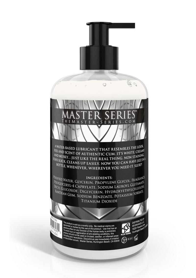 Master Series Jizz Cum Scented Water Based Lubricant 16oz