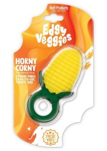 Edgy Veggies Corn Holer Silicone Mini Vibrator - Yellow/Green