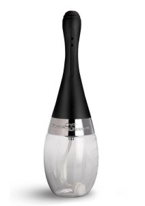 Cleanstream Automatic Rechargeable Silicone Bulb with 5 Jet Nozzle - Black/Clear