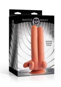 Master Series Mr Fingers Silicone Dildo 7.8iin - Vanilla
