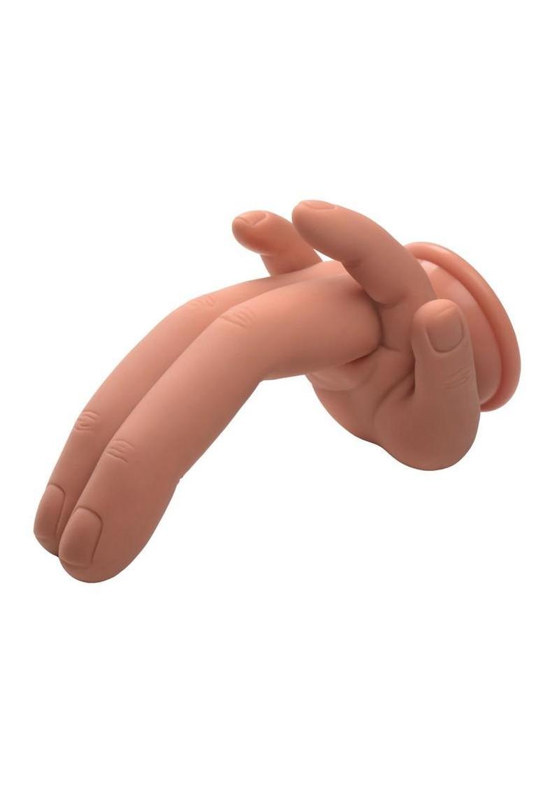 Master Series Mr Fingers Silicone Dildo 7.8iin - Vanilla - Image 3