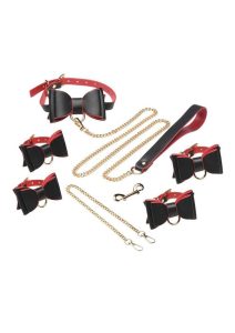 Master Series Goth Bondage Set - Black/Red