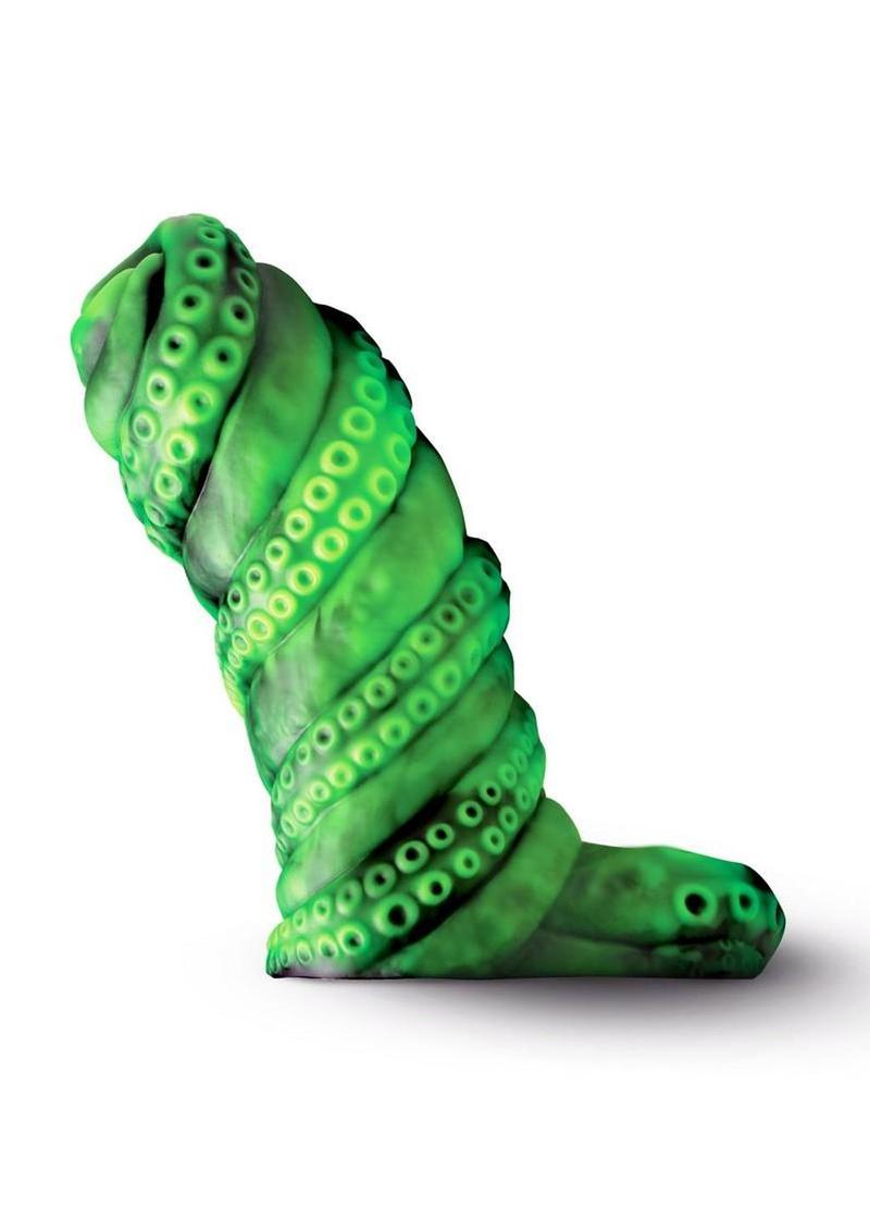Creature Cocks Tenta Girth Silicone Penis Enhancer - Green/Black - Image 3