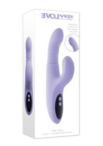 Pep Talk Rechargeable Silicone Rabbit Vibrator - Purple