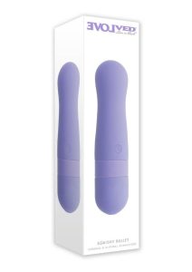 Squishy Bullet Rechargeable Silicone Vibrator - Purple