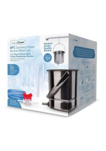 AquaClean Stainless Steel Bucket Mate Set with Interchangeable Nozzle (8 Piece)