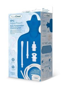 AquaClean Aqua Pouch Enema Cleaning Set - Blue