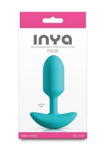 INYA Pulse Rechargeable Silicone Anal Plug - Teal