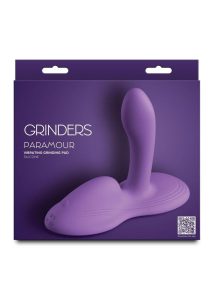 Grinders Paramour App Controlled Rechargeable Silicone Vibrating Dual Motor Pad - Purple