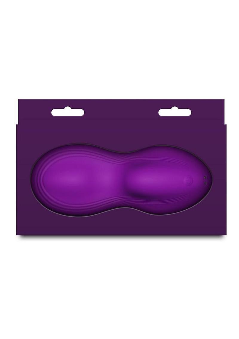 Grinders Tremor App Controlled Rechargeable Silicone Vibrating Dual Motor Pad - Purple - Image 4