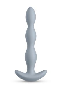 Renegade Vantage Rechargeable Silicone Vibrating Beads 6.5in - Grey