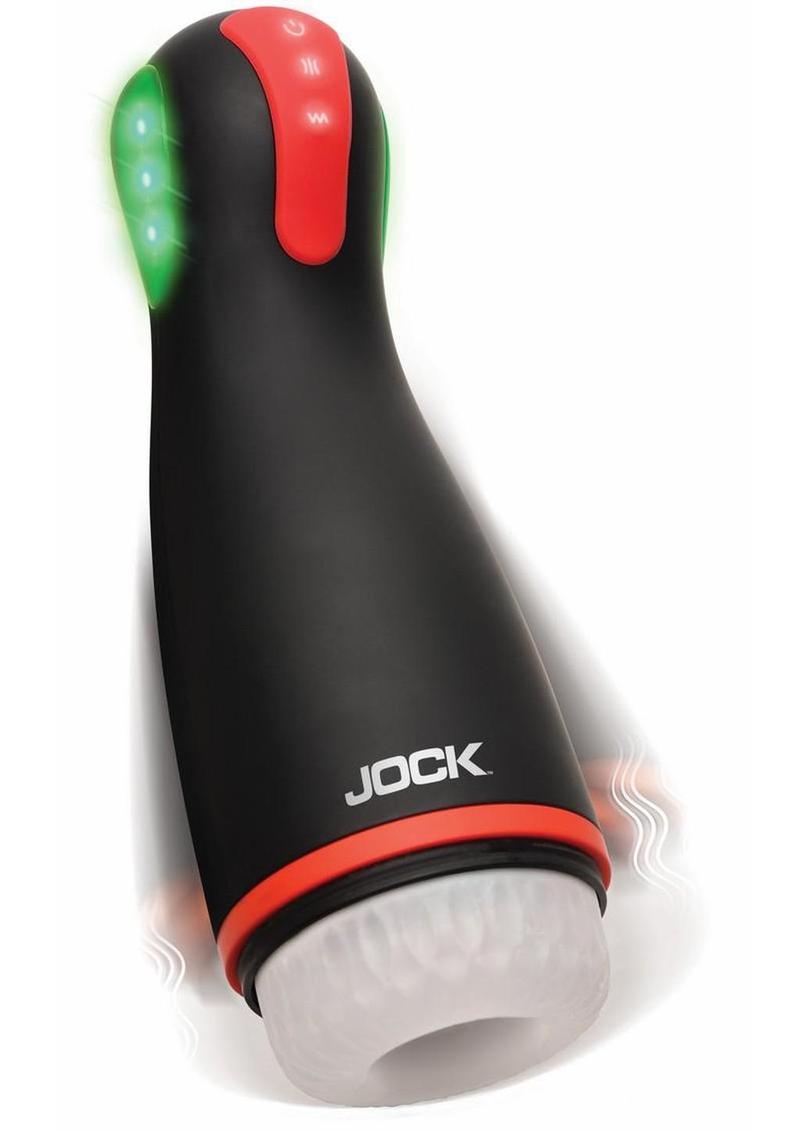 Sucking and Warming Rechargeable Masturbator - Black/White