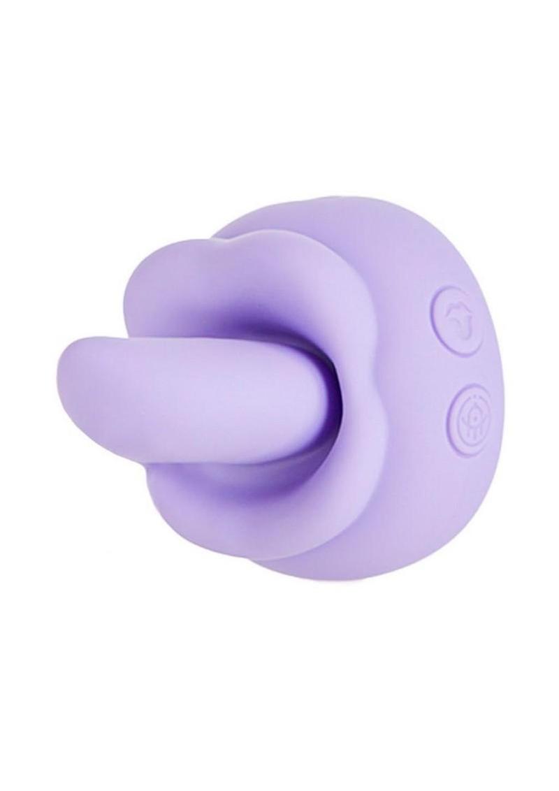 M`Lady Rotating Tongue Silicone Rechargeable Clitoral Stimulator - Lilac