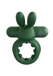 Screaming O Ohare Rechargeable Silicone Vibrating Cock Ring - Green