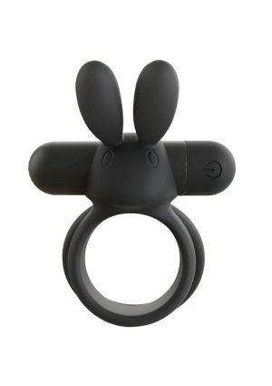 Screaming O Ohare XL Rechargeable Silicone Vibrating Cock Ring - Black