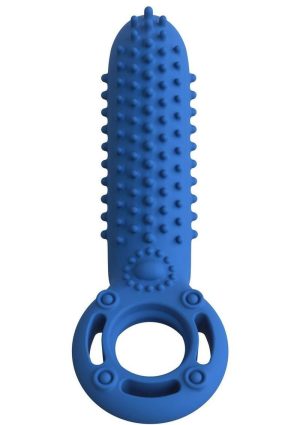 Screaming O OYeah Rechargeable Silicone Cock Ring - Blue