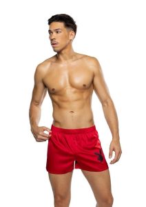 Playboy Men`s Burnout Bunny Boxer Briefs - XLarge - Red
